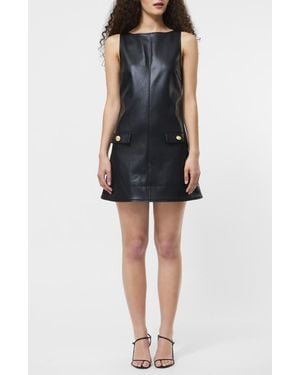 French Connection Dessa Faux Leather Dress - Black