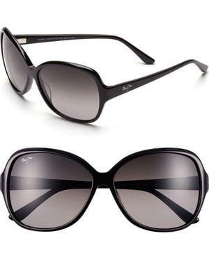 Maui Jim Maile 60Mm Polarizedplus Sunglasses - Black