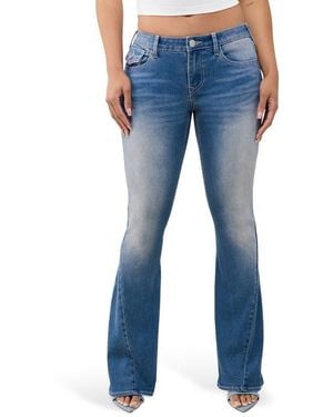TRUE RELIGION Joey Mid Rise Flare Jeans - Blue