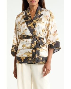 L'Agence Hinata Kimono Jacket - Natural