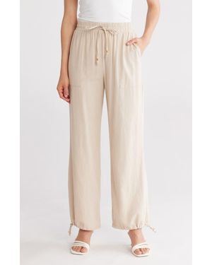 Ellen Tracy Pork Chop Pants - Natural