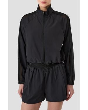 Rebecca Minkoff Crop Track Jacket - Black