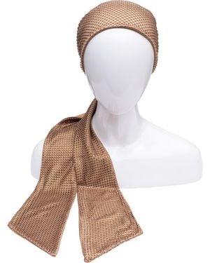 Eugenia Kim Crystal Mesh Headscarf - Brown
