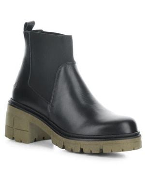 Bos. & Co. Bianc Lug Sole Chelsea Boot - Black