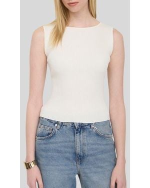 Blu Pepper Sleeveless Knit Top - Blue