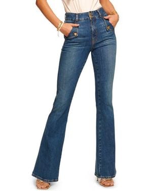 Ramy Brook Mase High Waist Bootcut Sailor Jeans - Blue
