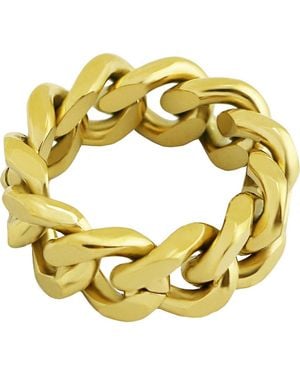 Rebel Chain Band Ring - Metallic