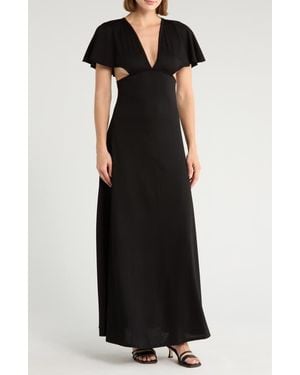 Go Couture Cutout Maxi Dress - Black