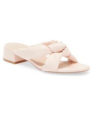 Stuart Weitzman Vacay 35 Block Slide Sandal - Pink