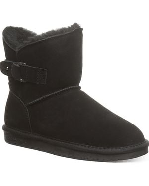 BEARPAW Steph Faux Shearling Lined Bootie - Black