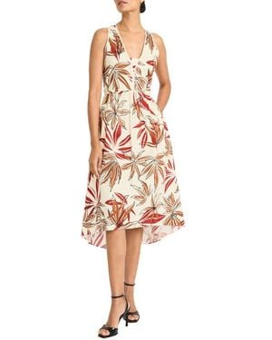 Maggy London Tropical Sleeveless Fit & Flare Dress - Multicolor