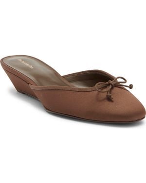Reformation Tilda Wedge Heel Mule - Brown