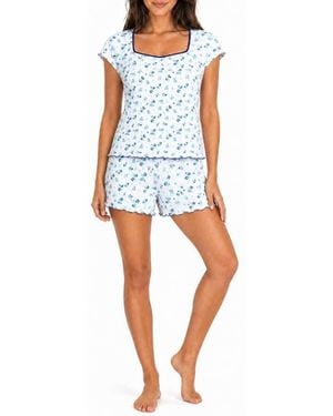 LOFT Sweetheart Short Pajamas - Blue