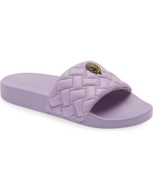 Kurt Geiger Meena Eagle Slide Sandal - Purple