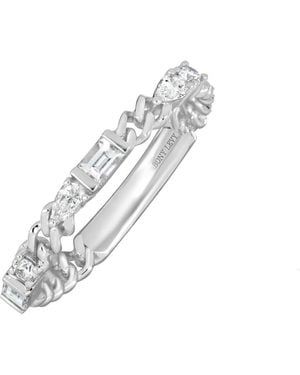 Bony Levy Maya Diamond Stacking Ring - White