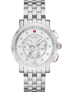 Michele Diamond Bracelet Sport Watch - Gray