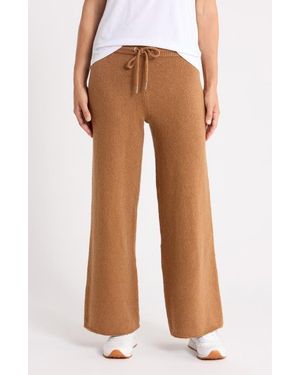 Splendid X @Cellajaneblog Bouclé Sweat Pants - Brown
