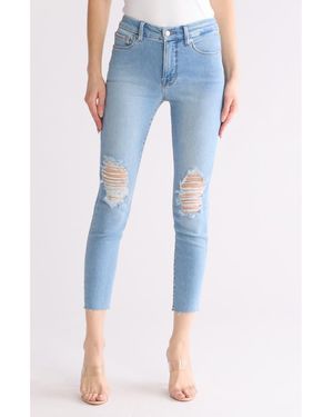 GOOD AMERICAN Good Legs Crop Jeans - Blue