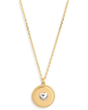 Kate Spade Heartful Mini Pendant - Metallic