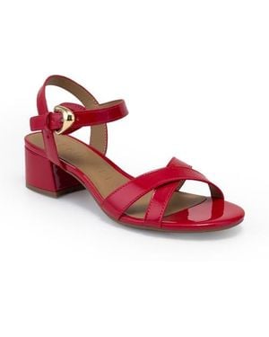 Aerosoles Cinzia Block Heel Sandal - Red