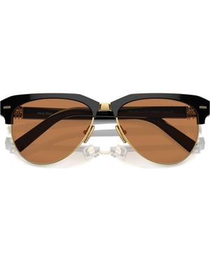 Miu Miu 57Mm Pilot Sunglasses - Brown