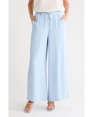 Nanette Lepore Wide Leg Pull-On Pants - Blue