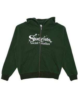 STUDENTS Rising Stars Cotton Zip-Up Hoodie - Green
