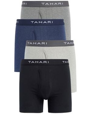 Tahari 4-Pack Stretch Boxer Briefs - Blue