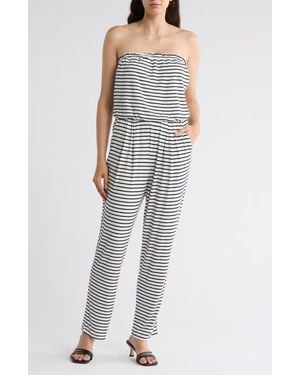 Tart Collections Jackelyn Strapless Jumpsuit - Gray