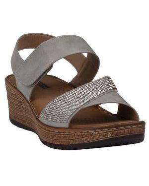 Gc Shoes Luxe Comfort Wedge Sandal - Brown