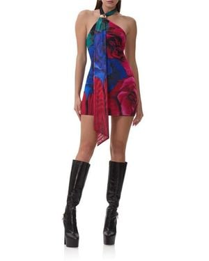 AFRM Brylee Halter Neck Minidress - Red