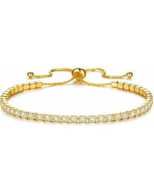 Rebel Crystal Slider Bracelet - Metallic