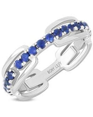 Bony Levy El Mar Sapphire Stackable Band Ring - Blue