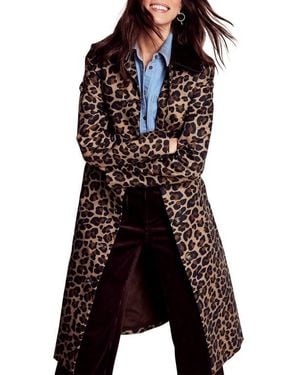 Boden Lancaster Print Mac Coat - Black