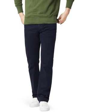 Mavi Matt Relaxed Straight Leg Twill Pants - Blue