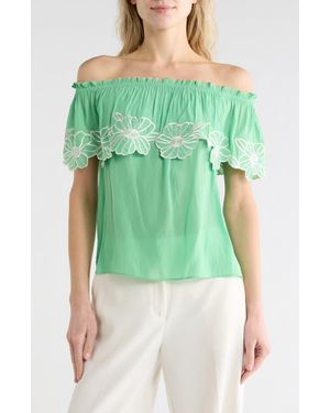 Ramy Brook Cairo Popover Top - Green