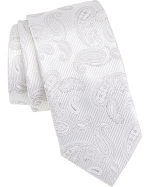 Bonobos Paisley Silk Jacquard Tie - White