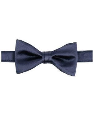 Con.struct Solid Satin Pre-Tied Bow Tie - Blue
