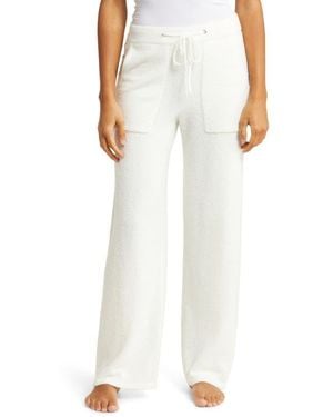 Barefoot Dreams Cozychic Lite High Waist Lounge Pants - White