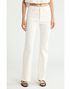 GOOD AMERICAN Good Classic Bootcut Jeans - White
