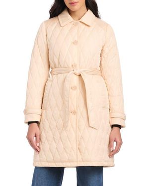 Kate Spade Long Quilted Jacket - Natural
