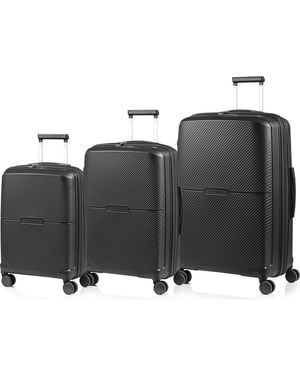 CHAMPS Aura 3-Piece Hardside Luggage Set - Black