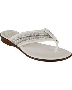 Italian Shoemakers Zali Slide Sandal - White