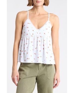 Abound Babydoll Knit Cami - White