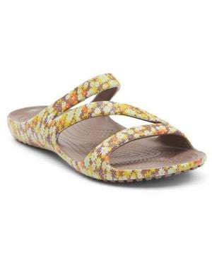 Crocs™ Kadee Ii Retro Floral Slide Sandal - Metallic