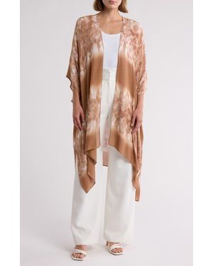 Rachel Roy Print Ruana - White