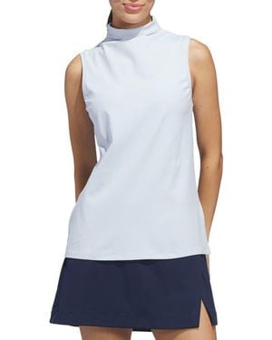 adidas Funnel Neck Golf Top - Blue