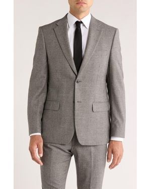 Tommy Hilfiger Houndstooth Wool Sport Coat - Gray