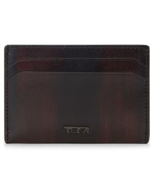 Tumi Nassau Slim Leather Card Case - Black