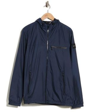 Calvin Klein Hooded Windbreaker - Blue